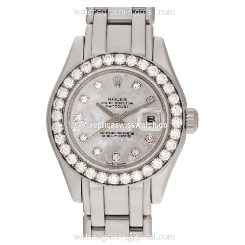 Rolex 80299 Pearlmaster Automatic Female 18k White Gold Replica Rolex 80299 Pearlmaster Automatic Female 18k White Gold Replica