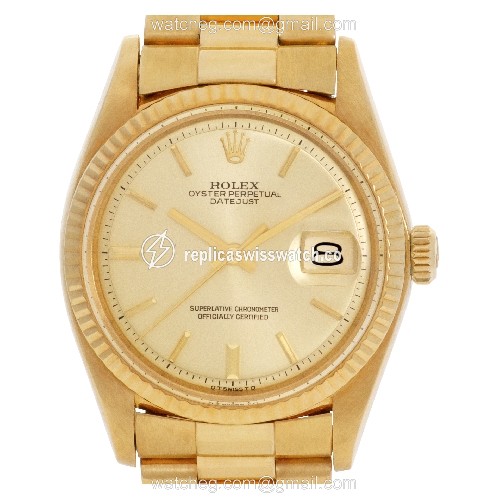 Rolex 1601 Datejust Automatic Male 18k yellow gold Replica Rolex 1601 Datejust Automatic Male 18k yellow gold Replica
