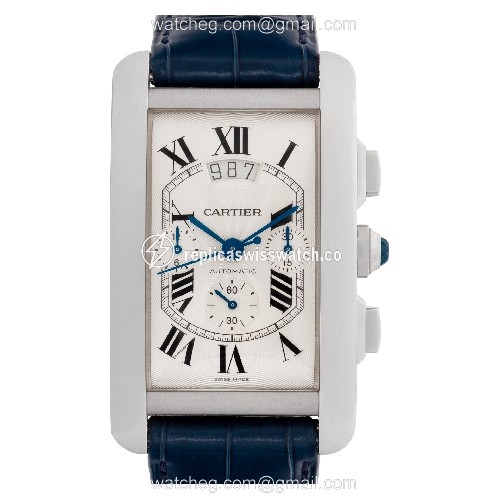Cartier W2609456 Tank Americaine Automatic Male 18k White Gold Replica Cartier W2609456 Tank Americaine Automatic Male 18k White Gold Replica