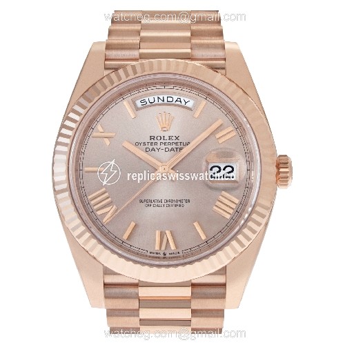 Rolex 228235 Day-Date 40 Automatic Unisex 18k rose gold Replica Rolex 228235 Day-Date 40 Automatic Unisex 18k rose gold Replica