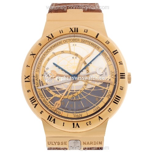 Ulysse Nardin 901-22 Galaxy Automatic Male 18k yellow gold Replica Ulysse Nardin 901-22 Galaxy Automatic Male 18k yellow gold Replica