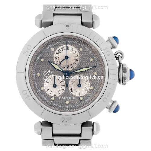 Cartier 1352 1 Pasha 35 Quartz Unisex Stainless Steel Replica Cartier 1352 1 Pasha 35 Quartz Unisex Stainless Steel Replica