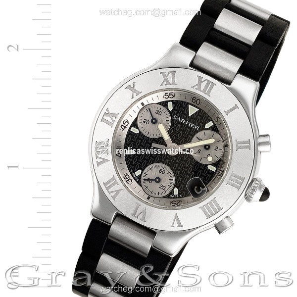 Cartier W10125U2 2424 Chronoscaph 21 Quartz Male Stainless Steel Replica Cartier W10125U2 2424 Chronoscaph 21 Quartz Male Stainless Steel Replica