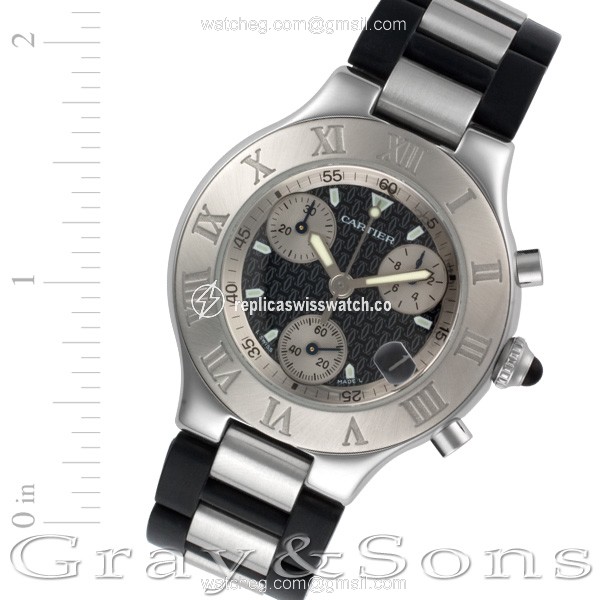 Cartier W10125U2 Chronoscaph 21 Quartz Male Stainless Steel Replica Cartier W10125U2 Chronoscaph 21 Quartz Male Stainless Steel Replica