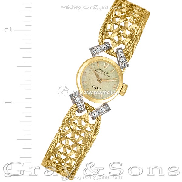 Rolex Rolex 6165 Orchid Manual Female 18k yellow gold Replica Rolex Rolex 6165 Orchid Manual Female 18k yellow gold Replica