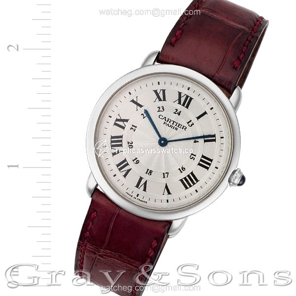 Cartier 2452 b Ronde Solo Manual Male Platinum Replica Cartier 2452 b Ronde Solo Manual Male Platinum Replica