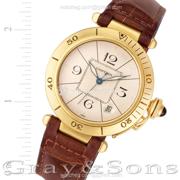 Cartier 1989 Pasha Automatic Male 18k yellow gold Replica Cartier 1989 Pasha Automatic Male 18k yellow gold Replica