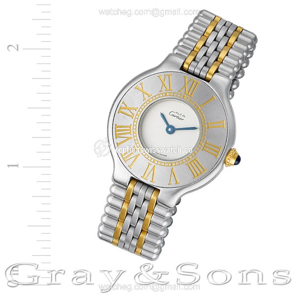Cartier 125000P Must de Quartz Female Stainless Steel Replica Cartier 125000P Must de Quartz Female Stainless Steel Replica
