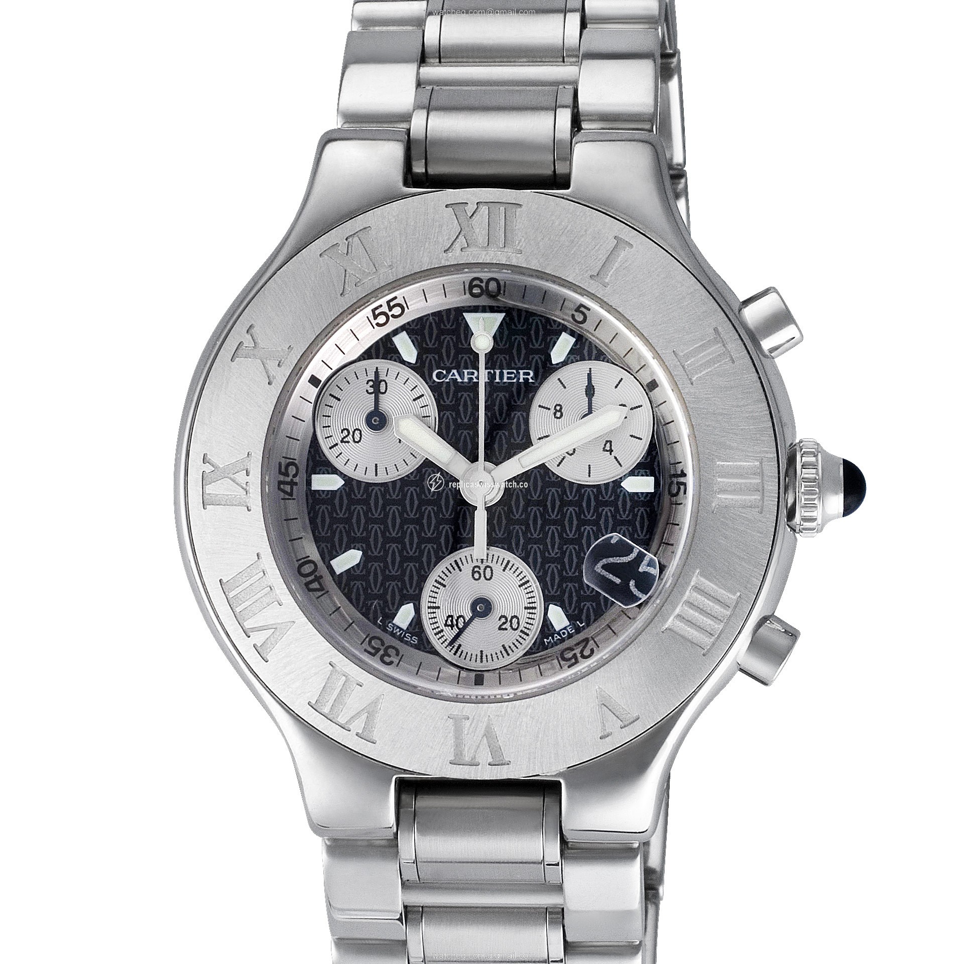 Cartier w10172t2 Chronoscaph Quartz Male Stainless Steel Replica Cartier w10172t2 Chronoscaph Quartz Male Stainless Steel Replica