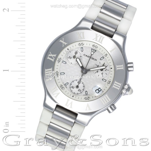 Cartier W10184U2 Chronoscaph 21 Quartz Unisex Stainless Steel Replica Cartier W10184U2 Chronoscaph 21 Quartz Unisex Stainless Steel Replica
