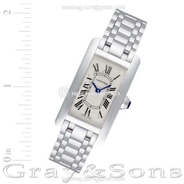 Cartier W26019L1 Americaine Tank Quartz Female 18k White Gold Replica Cartier W26019L1 Americaine Tank Quartz Female 18k White Gold Replica