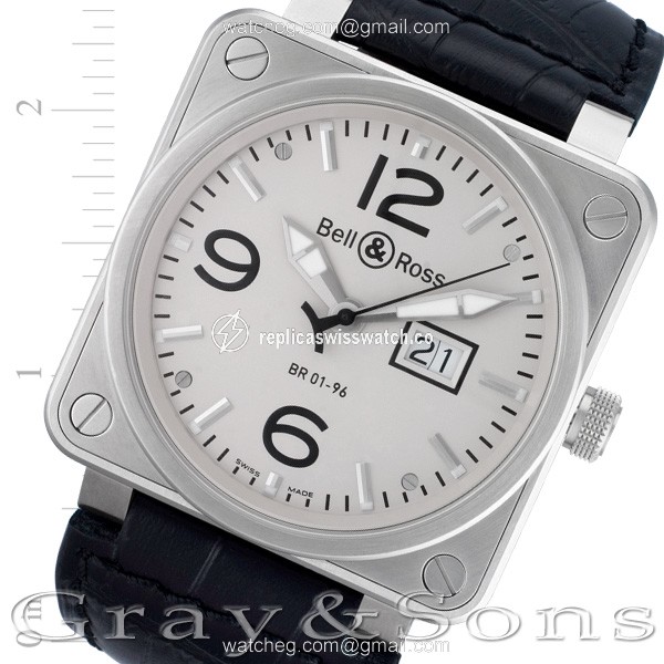 Bell & Ross BR0196-SL-ST Grande Date Automatic Male Stainless Steel Replica Bell & Ross BR0196-SL-ST Grande Date Automatic Male Stainless Steel Replica