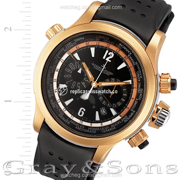 Jaeger LeCoultre 176.24 Master Compressor Automatic Male 18k rose gold & titanium Replica Jaeger LeCoultre 176.24 Master Compressor Automatic Male 18k rose gold & titanium Replica