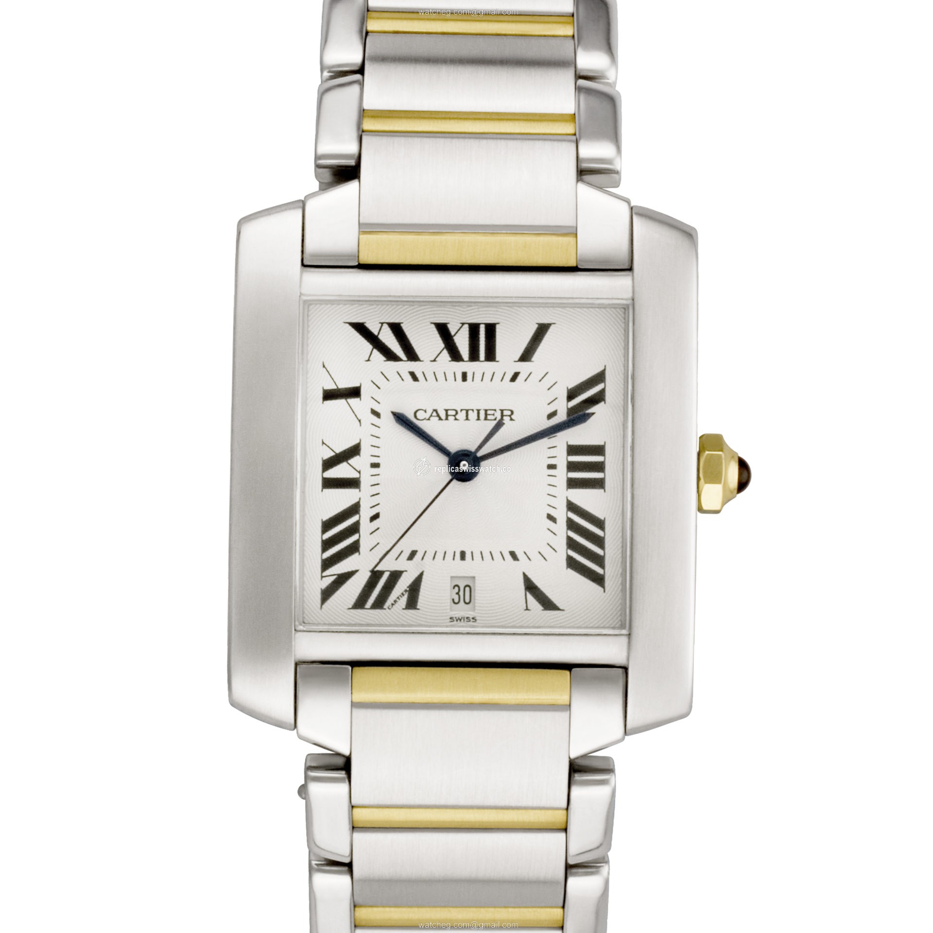 Cartier W51005Q4 Tank Francaise Automatic Male 18k gold & Stainless Steel Replica Cartier W51005Q4 Tank Francaise Automatic Male 18k gold & Stainless Steel Replica