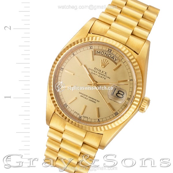 Rolex 18038 Day-Date Automatic Male 18k yellow gold Replica Rolex 18038 Day-Date Automatic Male 18k yellow gold Replica