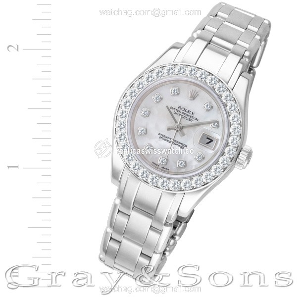 Rolex 80299 Pearlmaster Automatic Female 18k White Gold Replica Rolex 80299 Pearlmaster Automatic Female 18k White Gold Replica