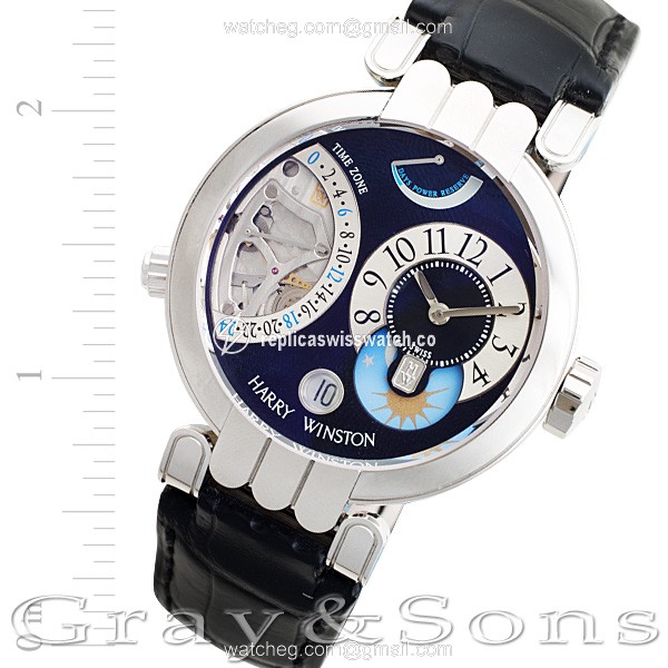 Harry Winston 200-MMTZ39 Excenter Timezone Manual Male Platinum Replica Harry Winston 200-MMTZ39 Excenter Timezone Manual Male Platinum Replica
