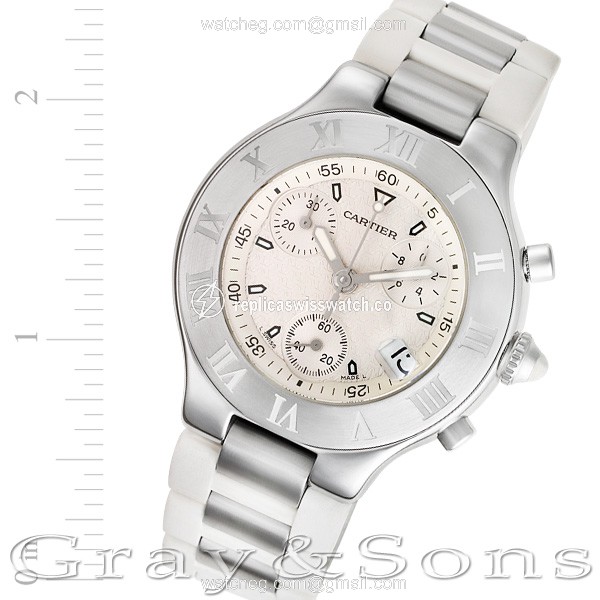 Cartier w10184U2 Chronoscaph 21 Quartz Male Stainless Steel Replica Cartier w10184U2 Chronoscaph 21 Quartz Male Stainless Steel Replica