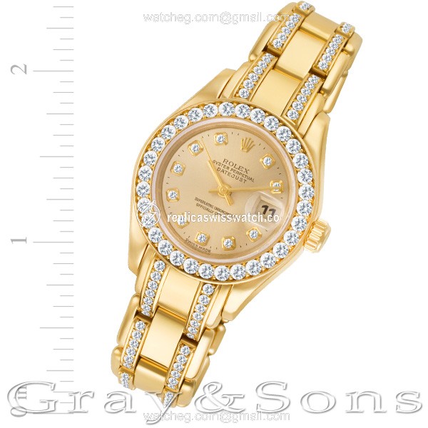 Rolex 69298 Pearlmaster Automatic Female 18k yellow gold Replica Rolex 69298 Pearlmaster Automatic Female 18k yellow gold Replica