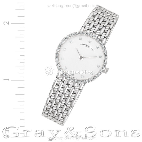 Vacheron Constantin 25693/454G patrimony Quartz Female 18k White Gold Replica Vacheron Constantin 25693/454G patrimony Quartz Female 18k White Gold Replica