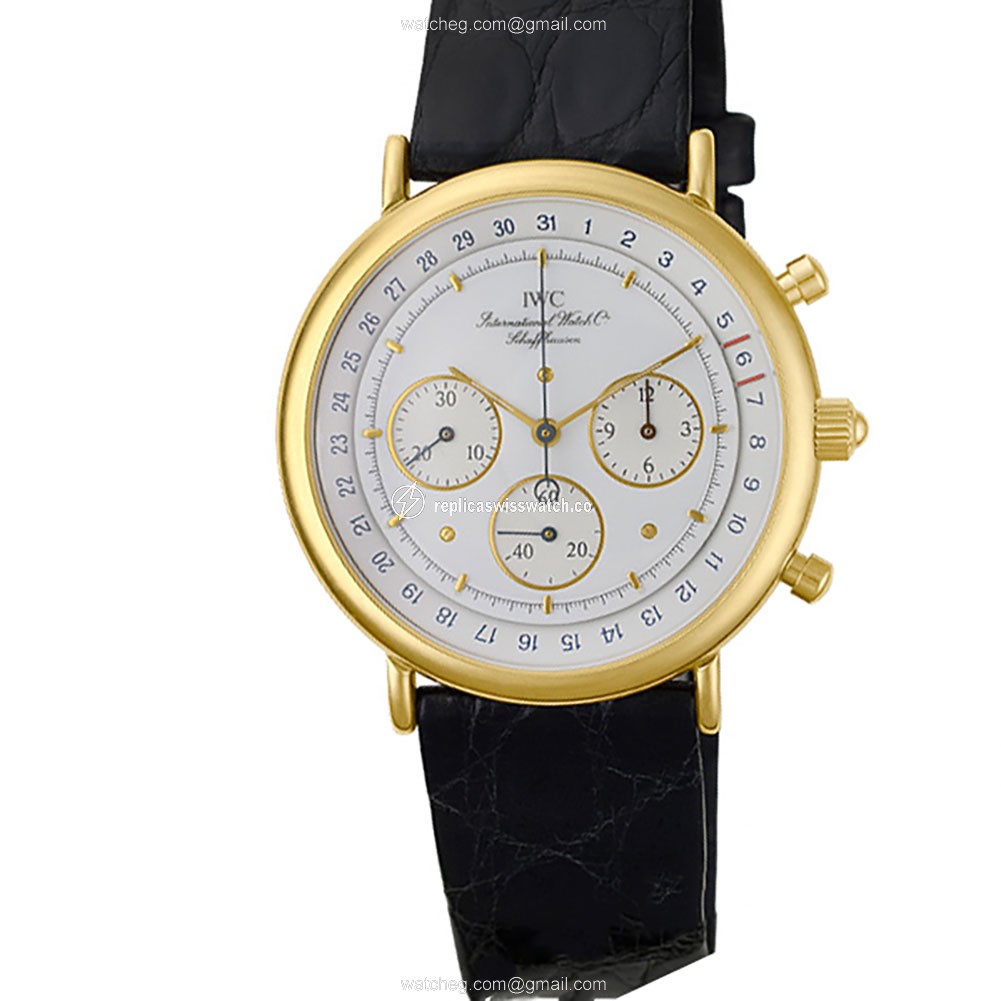 IWC IWC 3632 Chronograph Quartz Male 18k yellow gold Replica IWC IWC 3632 Chronograph Quartz Male 18k yellow gold Replica