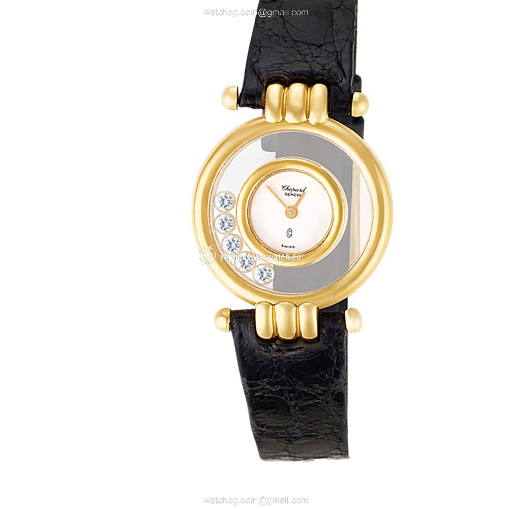 Chopard 4105 Happy Diamond Quartz Female 18k yellow gold Replica Chopard 4105 Happy Diamond Quartz Female 18k yellow gold Replica