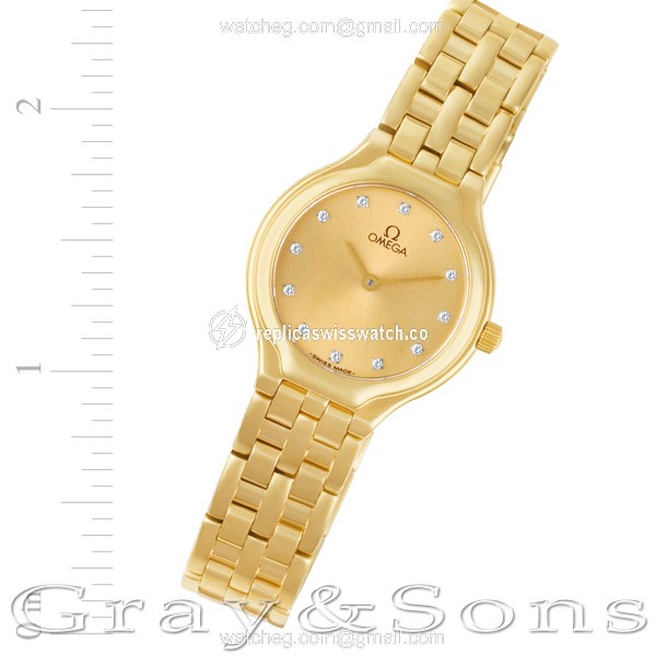 Omega 41601500 De Ville Quartz Female 18k yellow gold Replica Omega 41601500 De Ville Quartz Female 18k yellow gold Replica