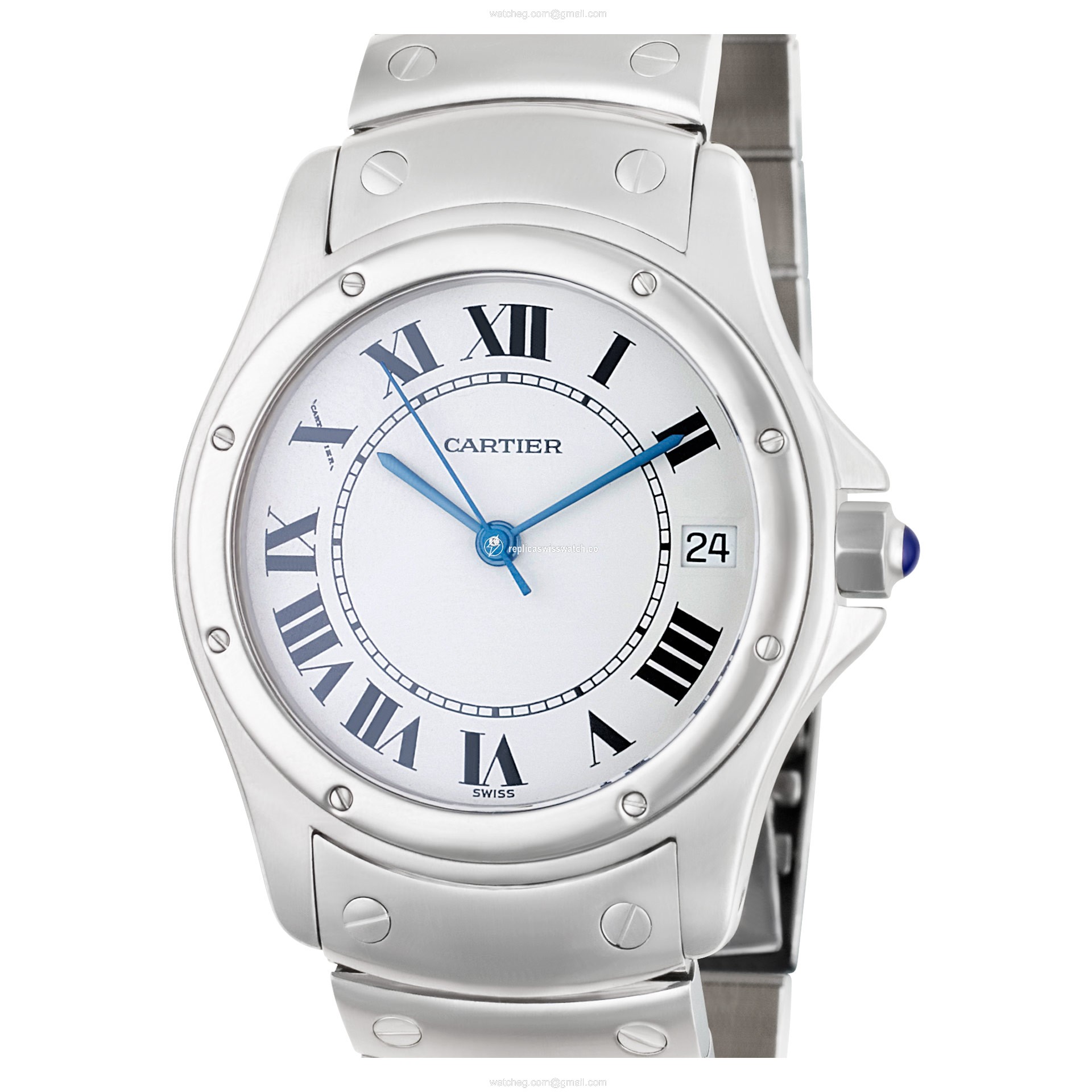 Cartier 1920 Santos Automatic Unisex Stainless Steel Replica Cartier 1920 Santos Automatic Unisex Stainless Steel Replica