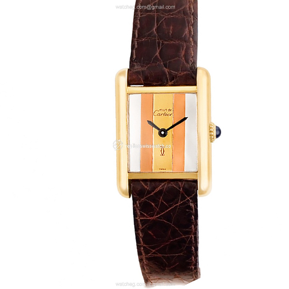 Cartier Cartier 2285 Tank Vermeil Manual Female Vermeil Replica Cartier Cartier 2285 Tank Vermeil Manual Female Vermeil Replica