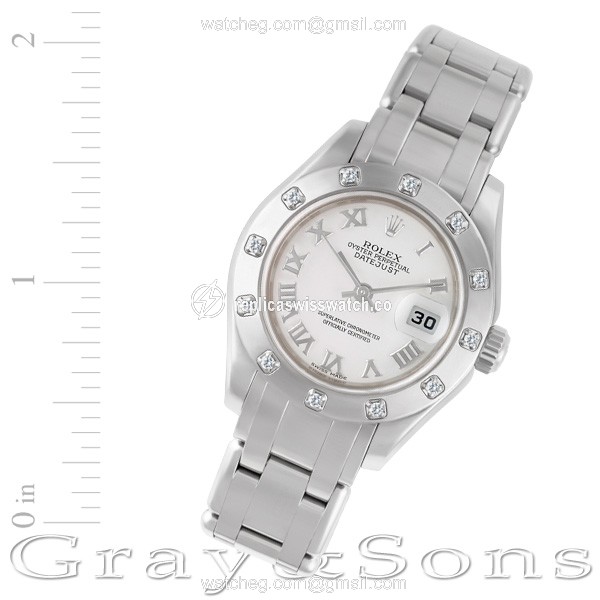 Rolex 80319 Pearlmaster Automatic Female 18k White Gold Replica Rolex 80319 Pearlmaster Automatic Female 18k White Gold Replica