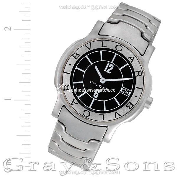 Bvlgari st35s Solotempo Quartz Male Stainless Steel Replica Bvlgari st35s Solotempo Quartz Male Stainless Steel Replica