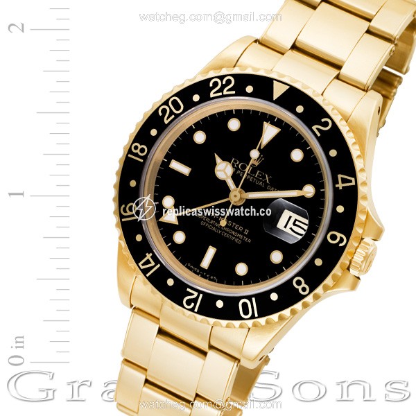 Rolex 16718 GMT-Master II Automatic Male 18k yellow gold Replica Rolex 16718 GMT-Master II Automatic Male 18k yellow gold Replica