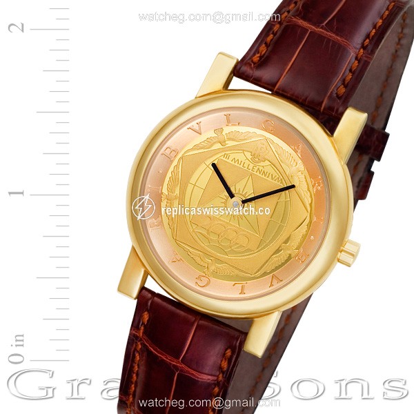 Bvlgari at 35 mgl auto Bvlgari Automatic Male 18k yellow gold Replica Bvlgari at 35 mgl auto Bvlgari Automatic Male 18k yellow gold Replica
