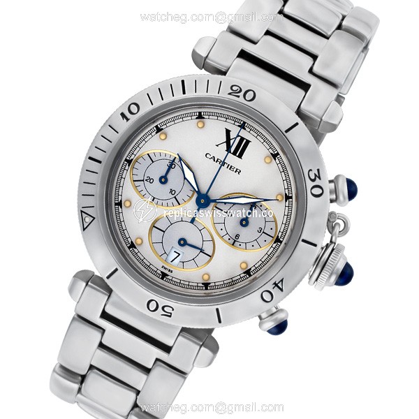 Cartier 1050 Pasha Quartz Male Stainless Steel Replica Cartier 1050 Pasha Quartz Male Stainless Steel Replica