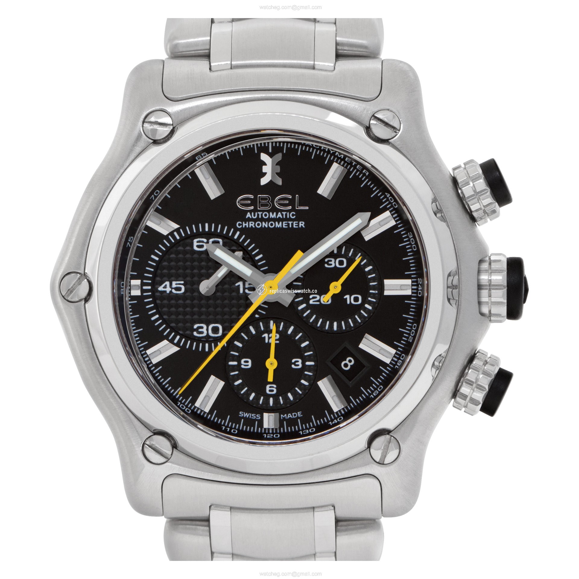 Ebel E9137l72 Chronograph Automatic Male Stainless Steel Replica Ebel E9137l72 Chronograph Automatic Male Stainless Steel Replica