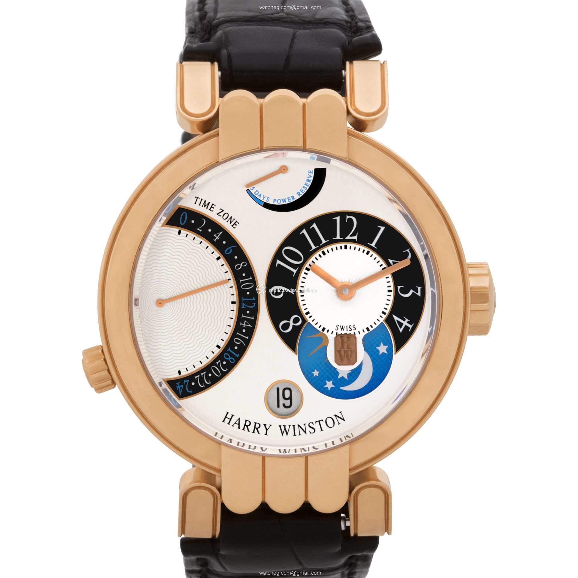 Harry Winston 015619 Premier Automatic Male 18k Pink Gold Replica Harry Winston 015619 Premier Automatic Male 18k Pink Gold Replica