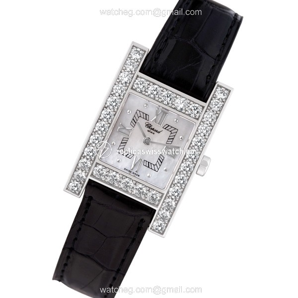 Chopard 445/1 Your Happy Quartz Female 18k White Gold Replica Chopard 445/1 Your Happy Quartz Female 18k White Gold Replica