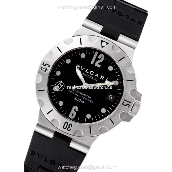 Bvlgari sd 38 s Scuba Automatic Male Stainless Steel Replica Bvlgari sd 38 s Scuba Automatic Male Stainless Steel Replica