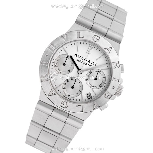 Bvlgari CH 35 S Chronograph Automatic Male Stainless Steel Replica Bvlgari CH 35 S Chronograph Automatic Male Stainless Steel Replica