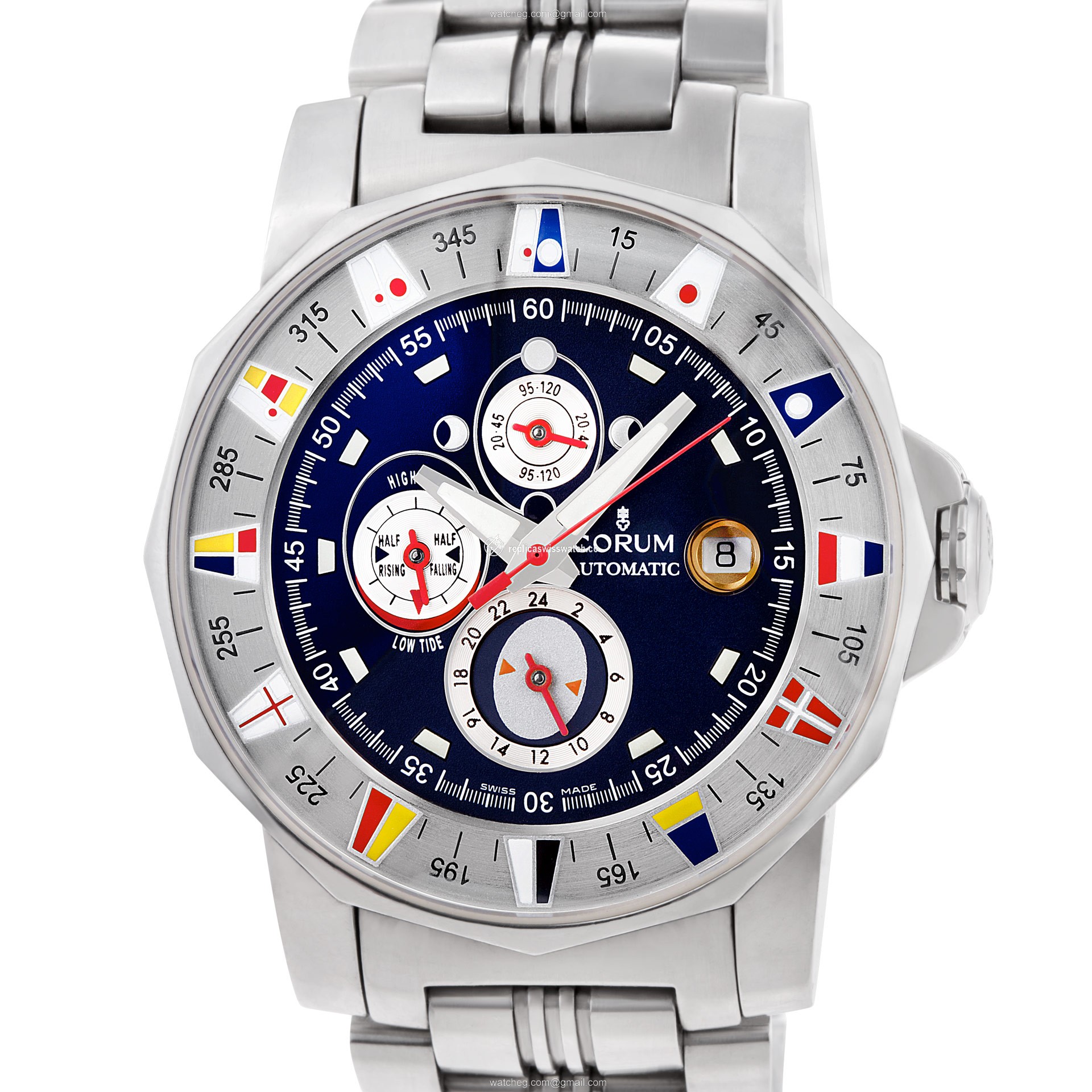 Corum 977.6301.20 Admirals cup 44 tides Automatic Male Stainless Steel Replica Corum 977.6301.20 Admirals cup 44 tides Automatic Male Stainless Steel Replica