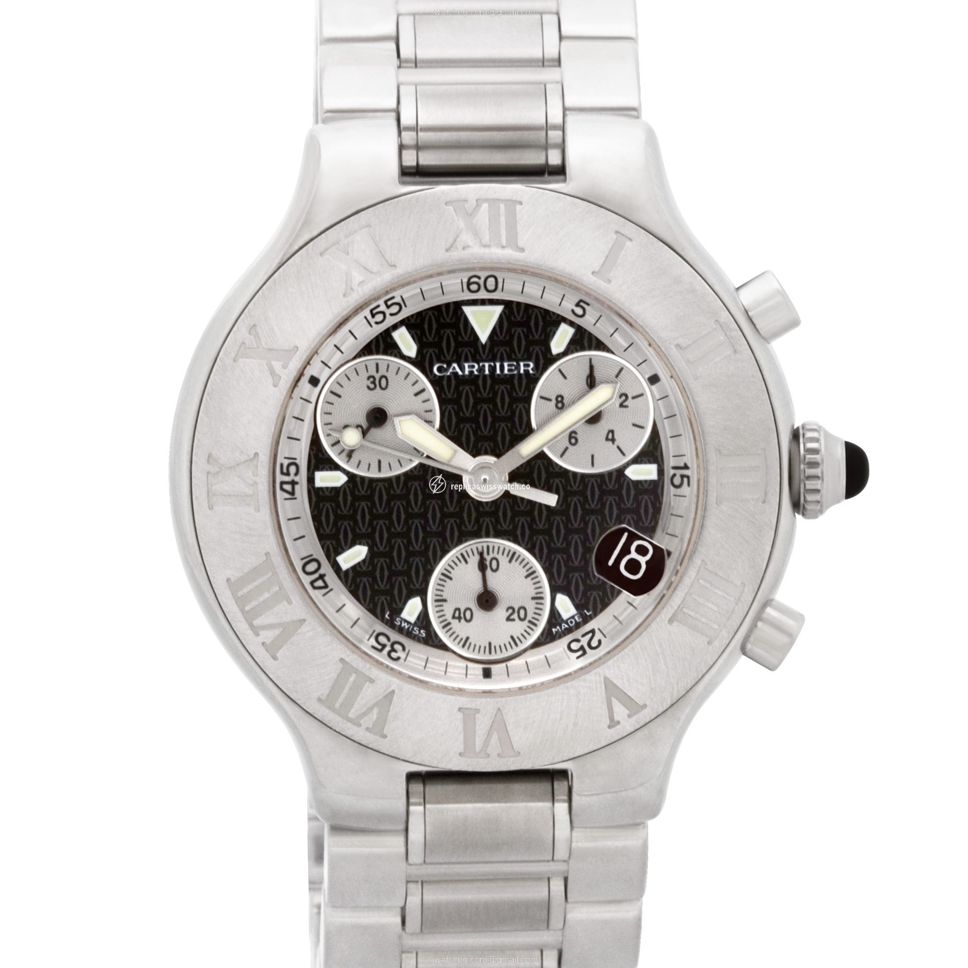 Cartier w10172t2. Chronoscaph Quartz Male Stainless Steel Replica Cartier w10172t2. Chronoscaph Quartz Male Stainless Steel Replica