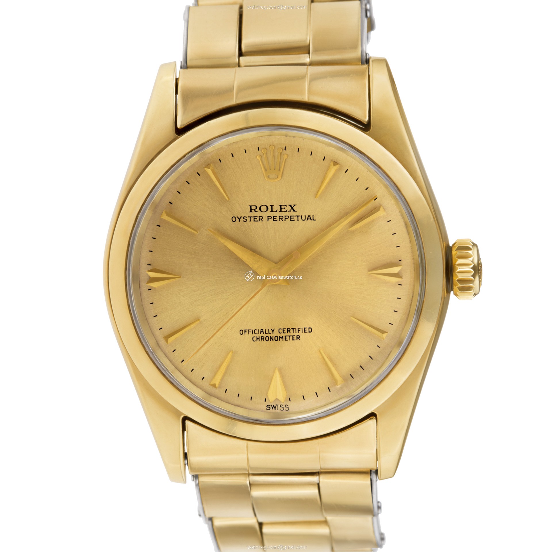 Rolex 6634 Oyster Perpetual Automatic Male Gold Capped Replica Rolex 6634 Oyster Perpetual Automatic Male Gold Capped Replica