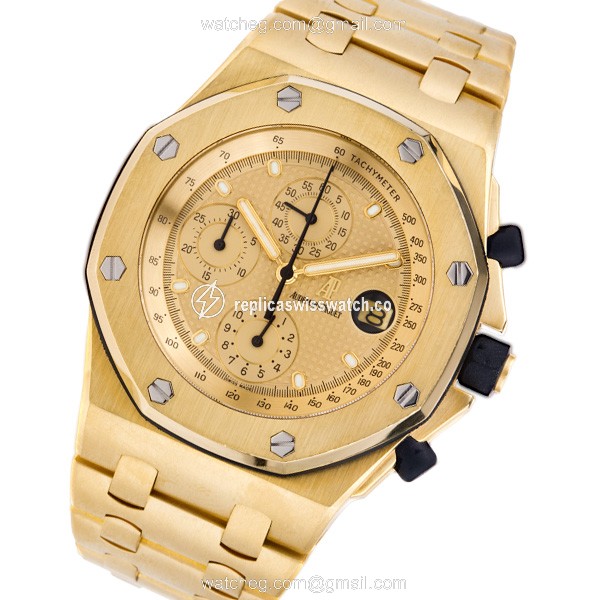 Audemars Piguet 25721ba.oo.1000ba.03 Royal Oak Offshore Automatic Male 18k yellow gold Replica Audemars Piguet 25721ba.oo.1000ba.03 Royal Oak Offshore Automatic Male 18k yellow gold Replica