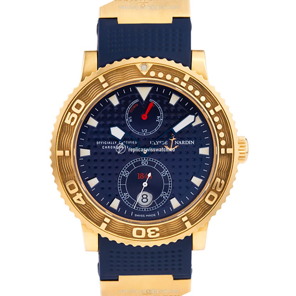 Ulysse Nardin 266-51 Maxi Marine Automatic Male 18k rose gold Replica Ulysse Nardin 266-51 Maxi Marine Automatic Male 18k rose gold Replica
