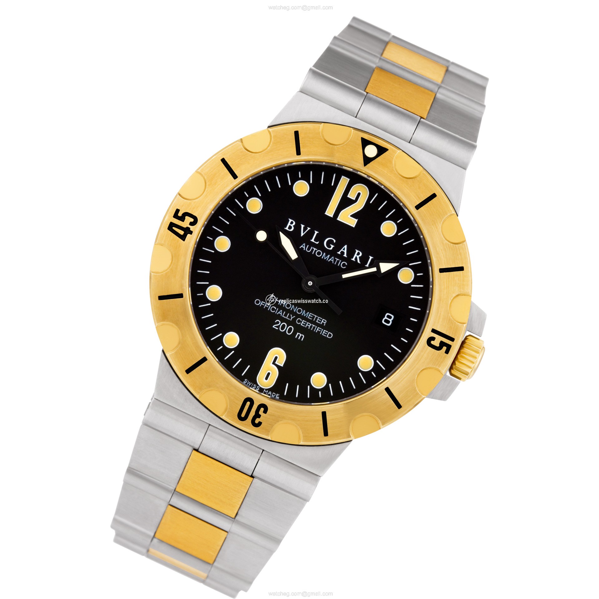 Bvlgari sd 38 sg Diagono Automatic Male Stainless Steel Replica Bvlgari sd 38 sg Diagono Automatic Male Stainless Steel Replica