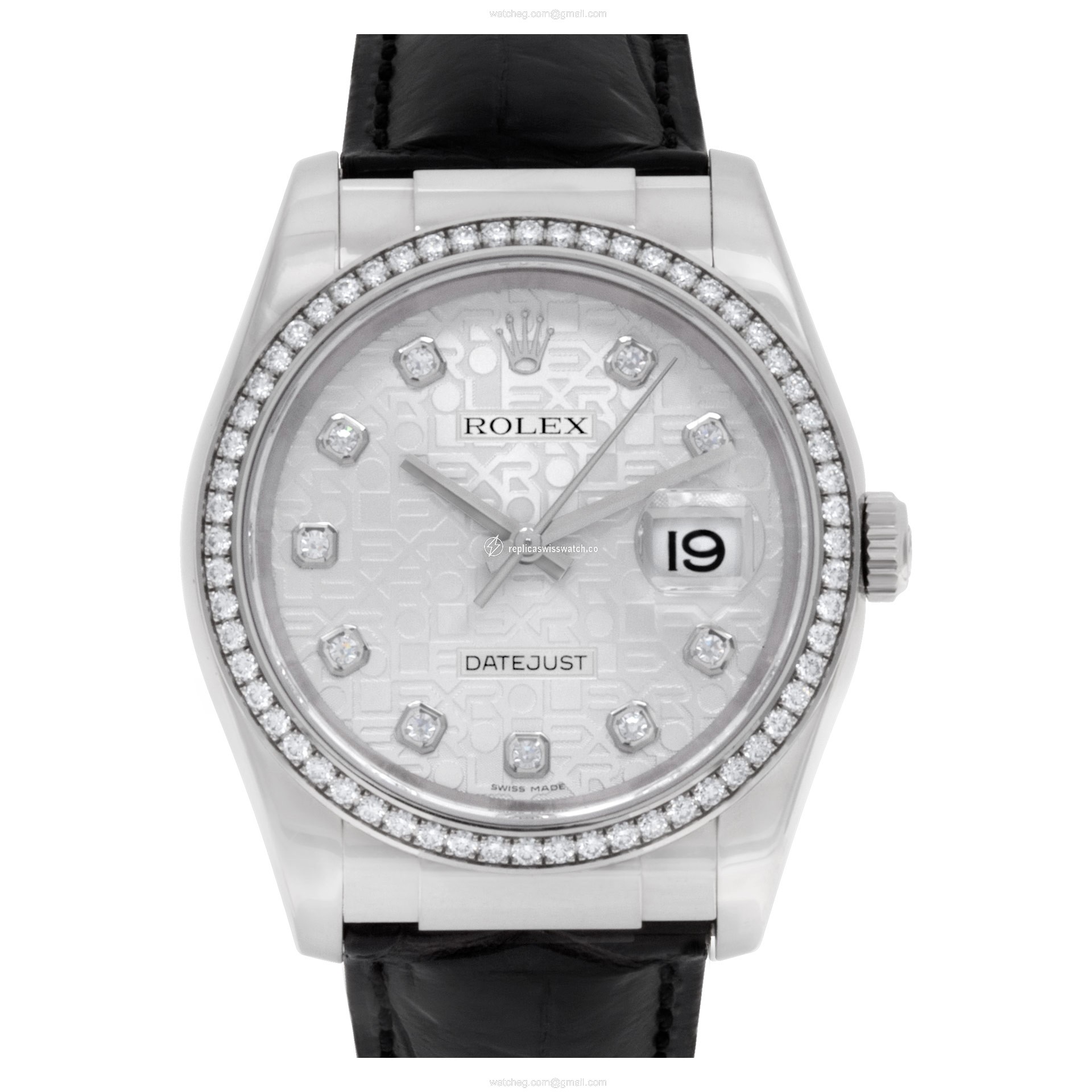 Rolex 116189 Datejust Automatic Unisex 18k White Gold Replica Rolex 116189 Datejust Automatic Unisex 18k White Gold Replica