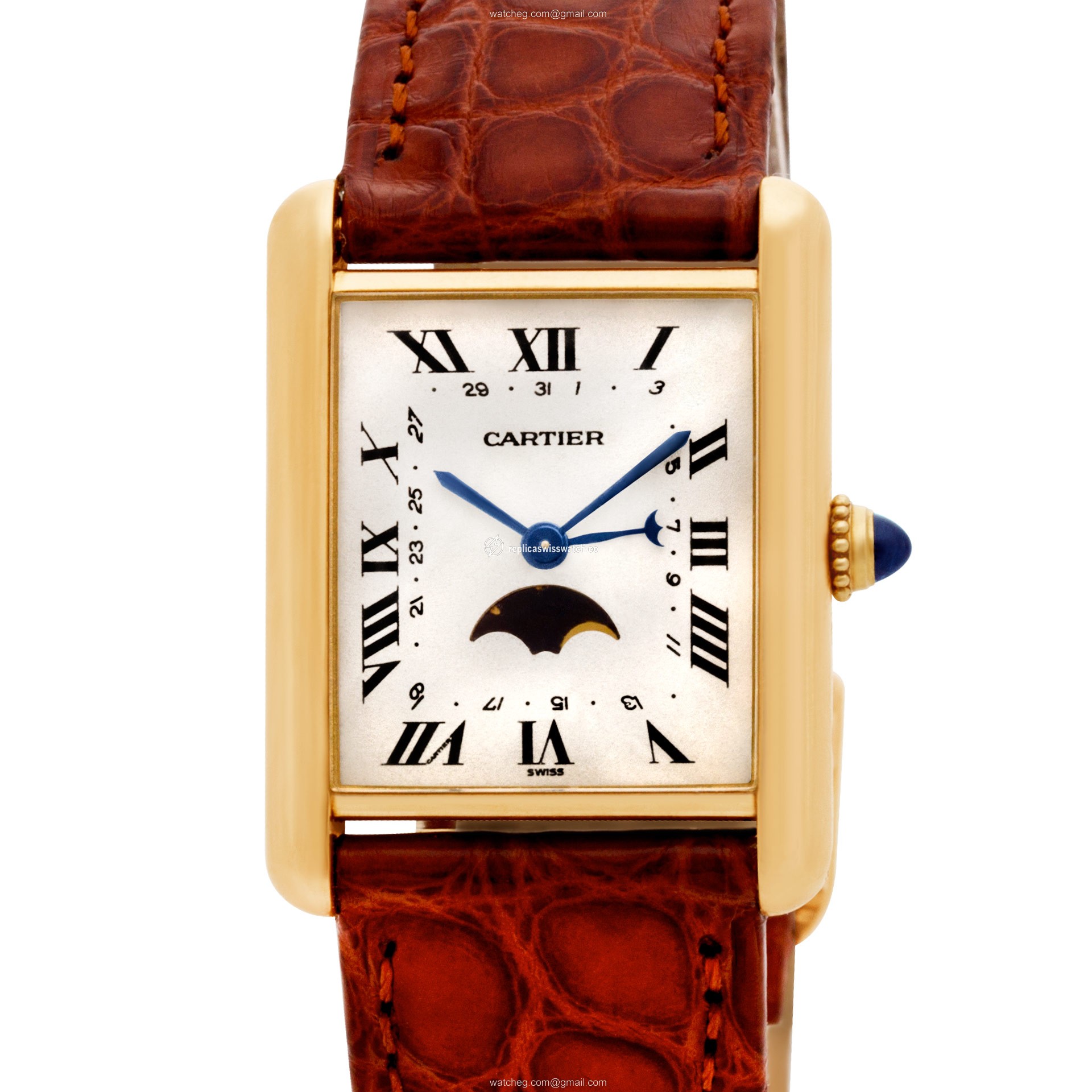 Cartier Cartier 2034 Tank Quartz Unisex 18k yellow gold Replica Cartier Cartier 2034 Tank Quartz Unisex 18k yellow gold Replica