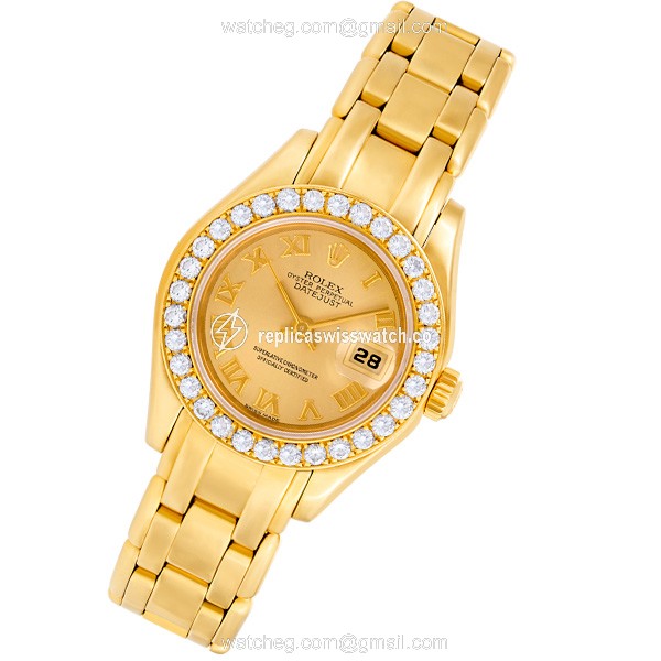 Rolex 69318 Masterpiece Automatic Female 18k yellow gold Replica Rolex 69318 Masterpiece Automatic Female 18k yellow gold Replica