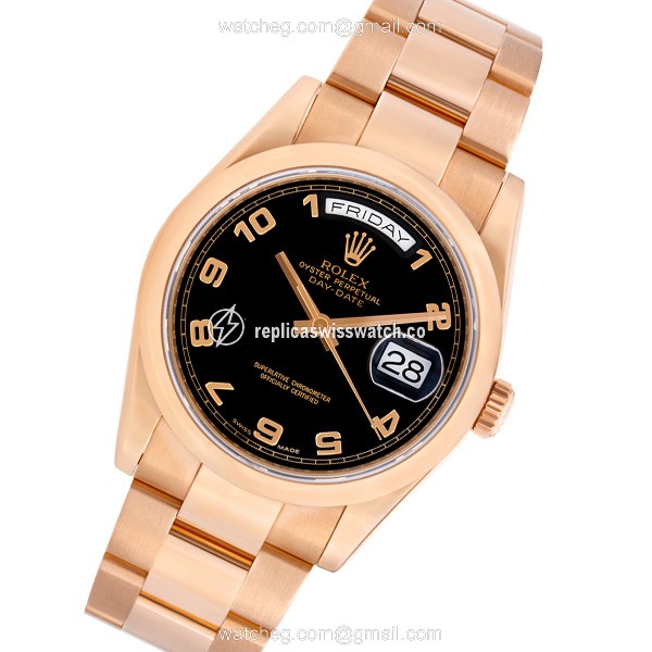 Rolex 118205 Day-Date Automatic Male 18k rose gold Replica Rolex 118205 Day-Date Automatic Male 18k rose gold Replica