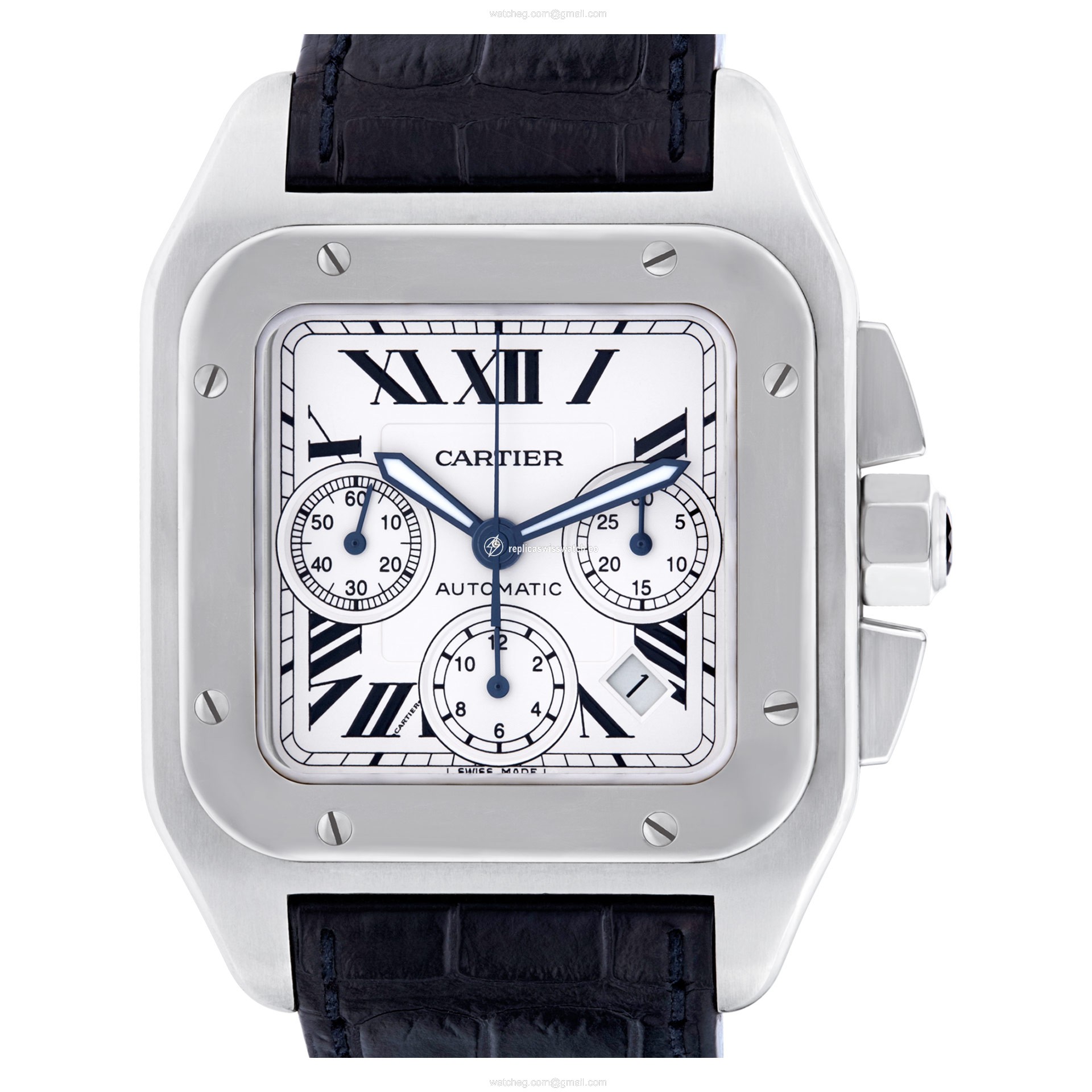 Cartier W20090X8 Santos 100 Automatic Male Stainless Steel Replica Cartier W20090X8 Santos 100 Automatic Male Stainless Steel Replica